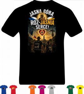 T-SHIRT JASNA GÓRA ROZ-JAŚNIA SERCE