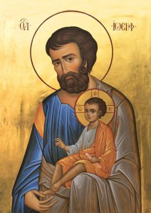 św. JÓZEF, OPIEKUN - obraz na drewnie /20x30 cm/