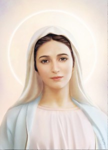 Nasza Pani z Tihaljiny - obraz A4 /21x29cm/ z zawieszką