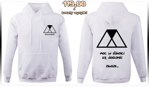 MOC W SŁABOŚCI SIĘ DOSKONALI ZAWSZE white nierozp.k.